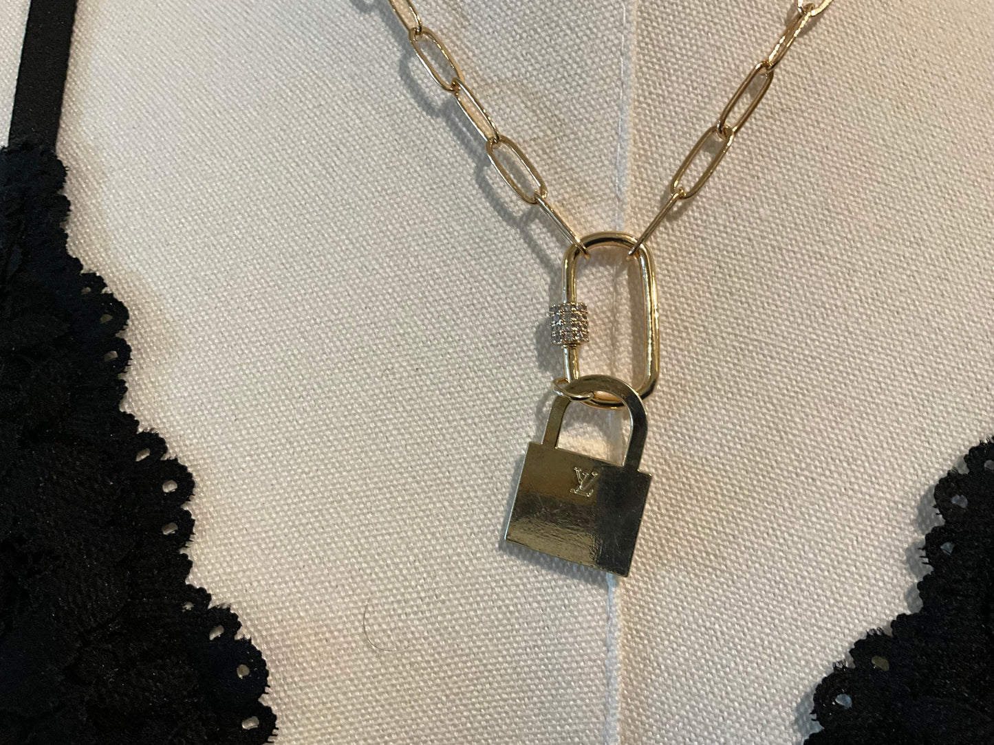 Authentic LV Charm Upcycled Necklace