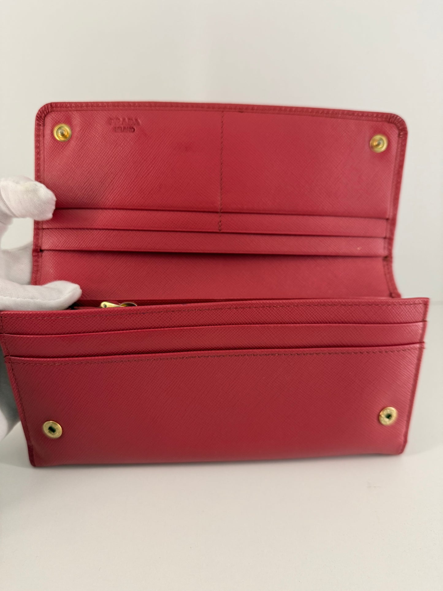 Prada Milano Pink Long Wallet