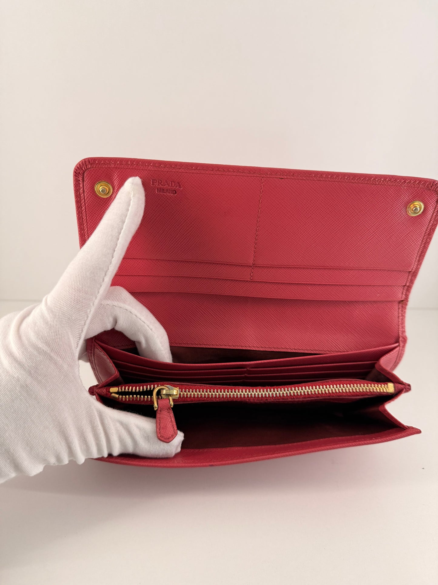Prada Milano Pink Long Wallet