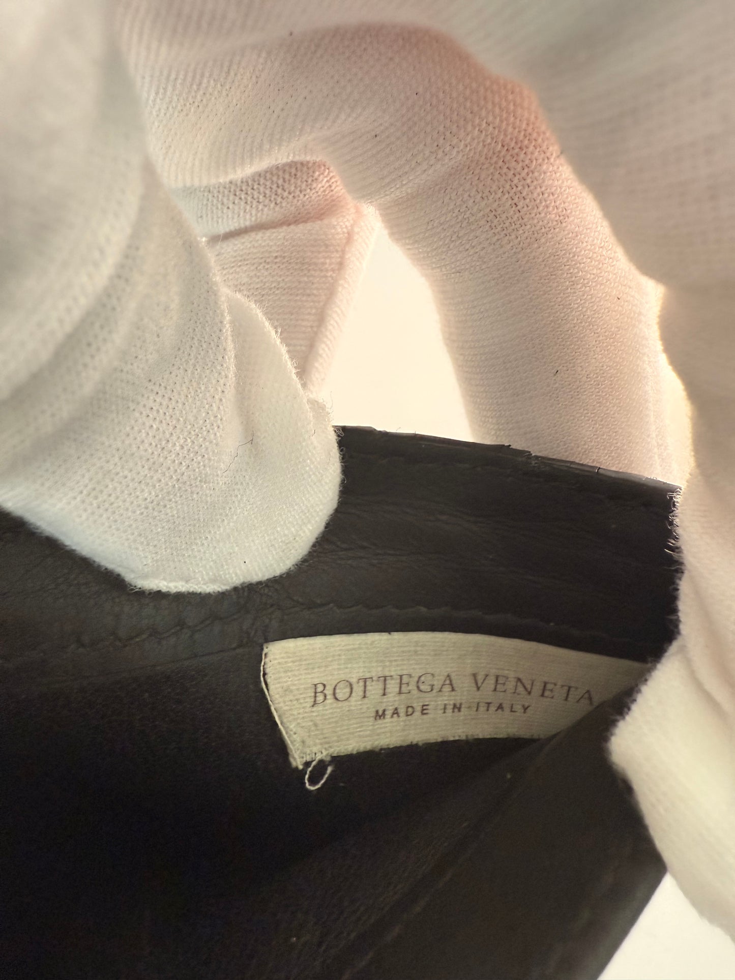 Black Bottega Veneta Men’s (Unisex) Tri-Fold Wallet