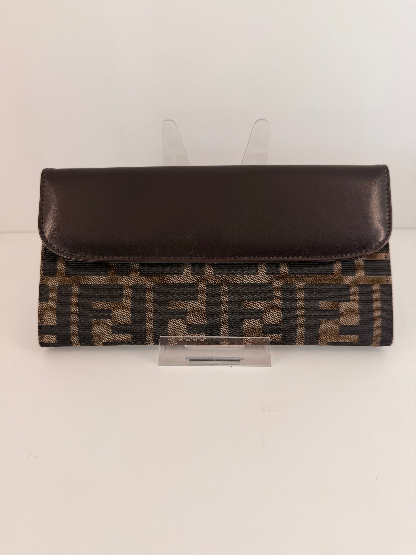 Fendi Zucca FF Long Baguette Wallet