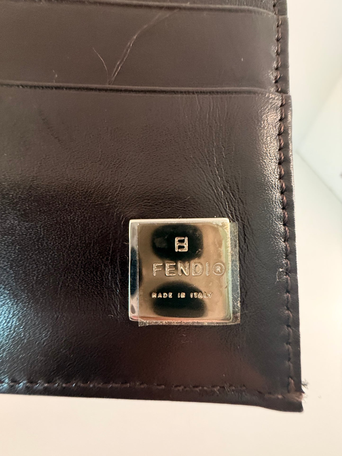 Fendi Zucca FF Long Baguette Wallet