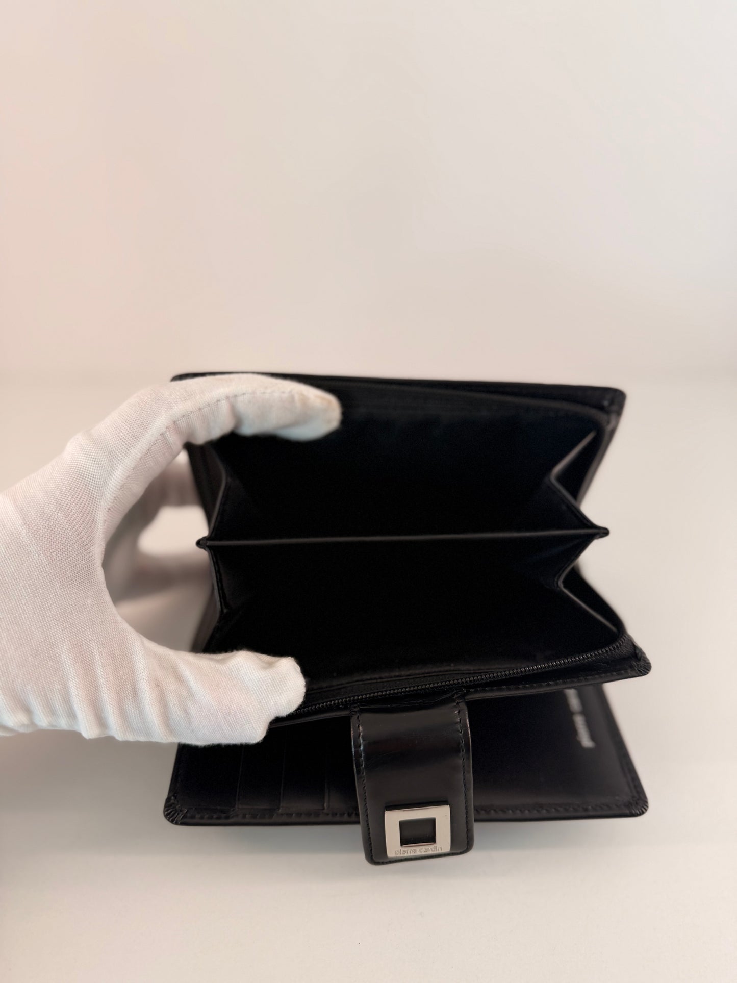 Pierre Cardin Black Patent Leather Wallet