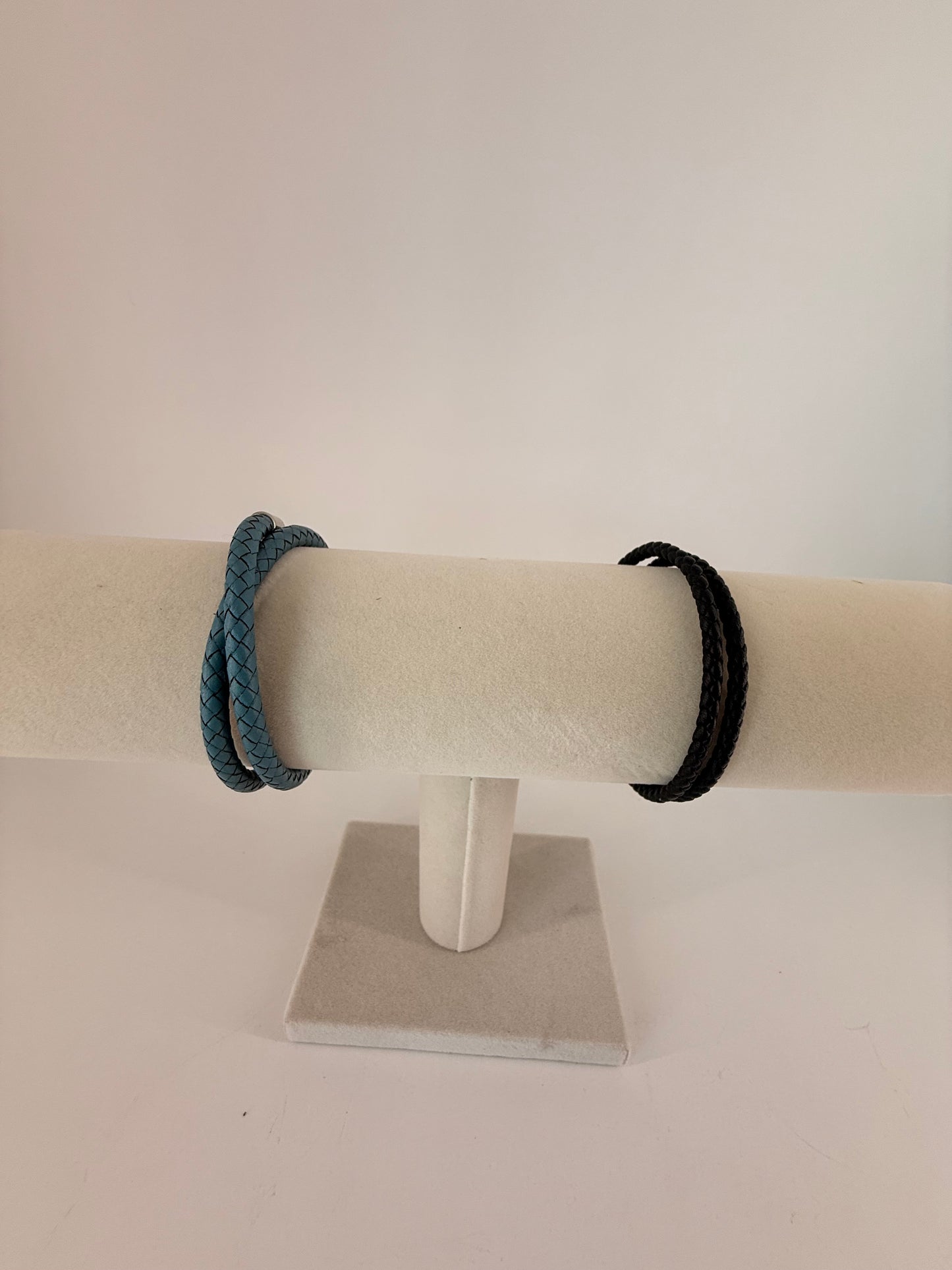 Hermes Black Tournis Tresse Bracelet