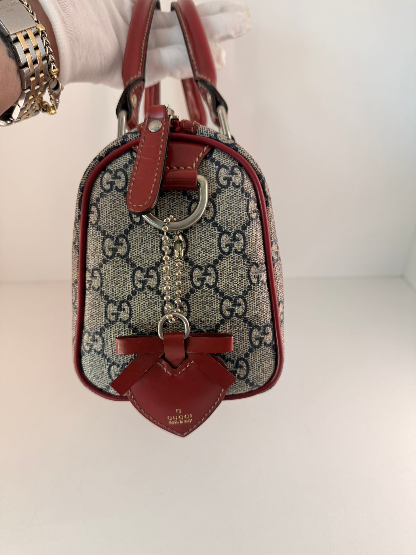 Authentic “Limited Edition” Gucci Red Tattoo Boston Bag