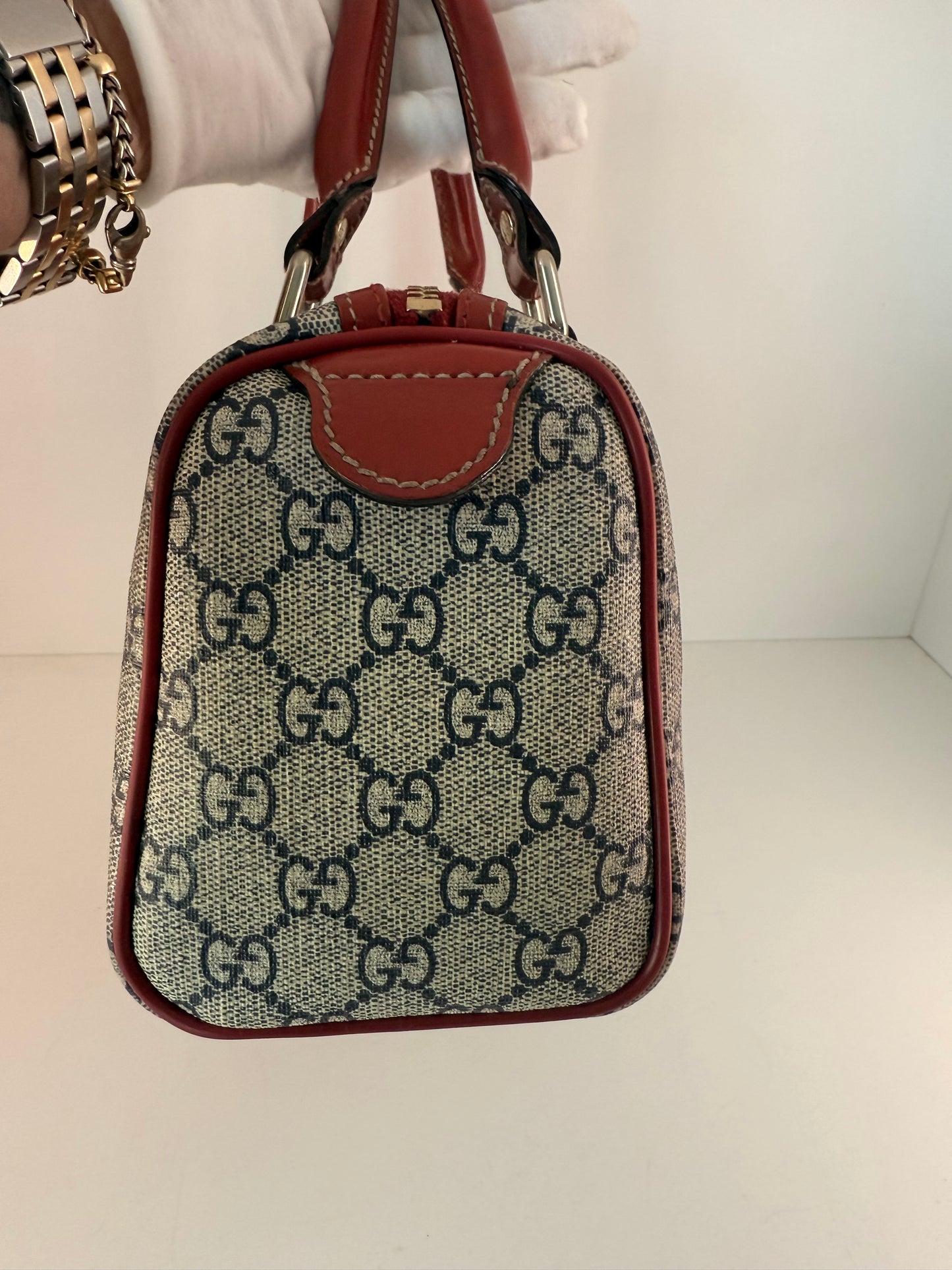 Authentic “Limited Edition” Gucci Red Tattoo Boston Bag