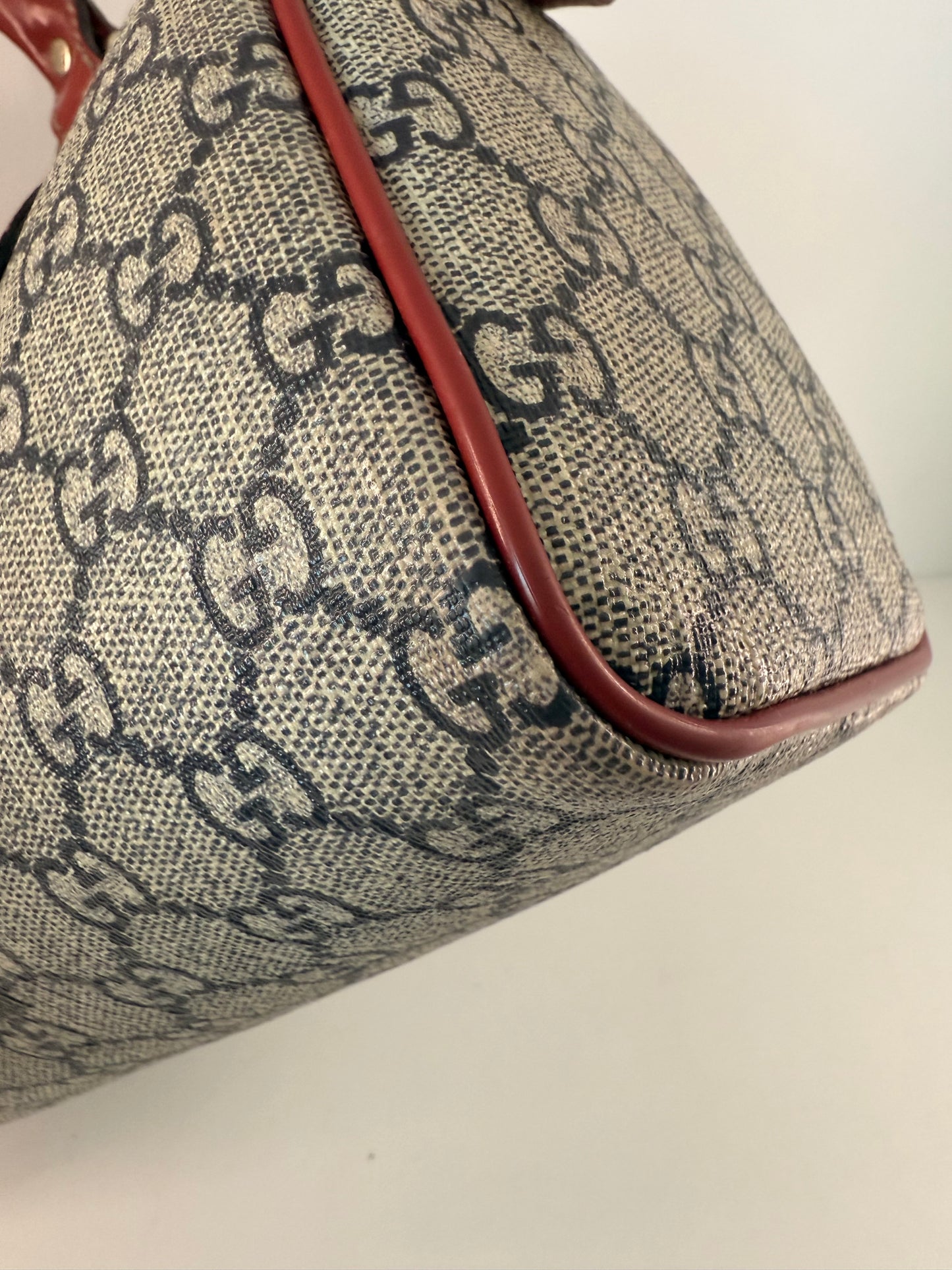 Authentic “Limited Edition” Gucci Red Tattoo Boston Bag