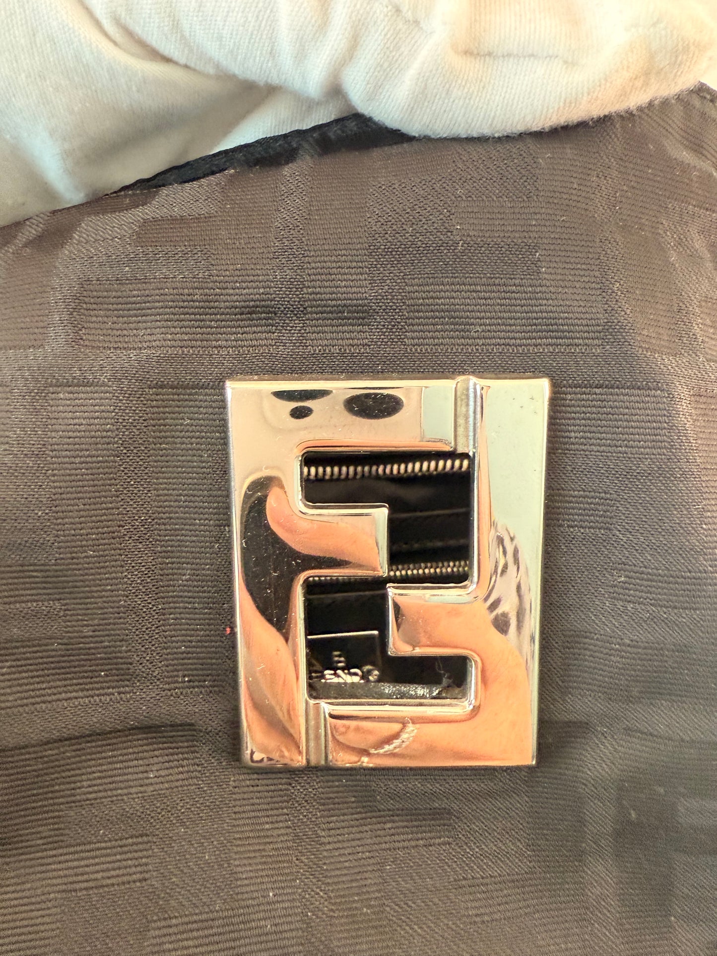 Authentic Fendi fabric/leather handbag
