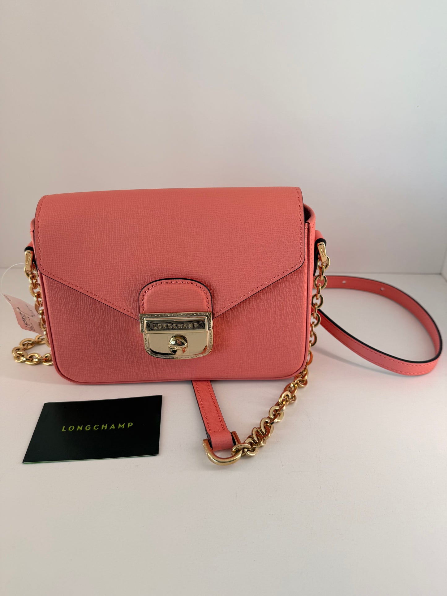 NWT Longchamp Mini Pink Leather Crossbody Brand New
