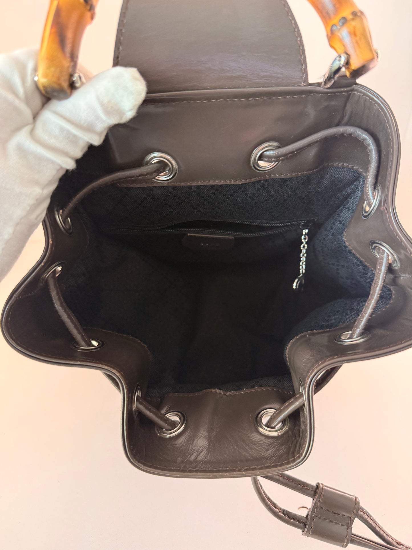 Gucci Vintage Nylon/Leather Sling Bag