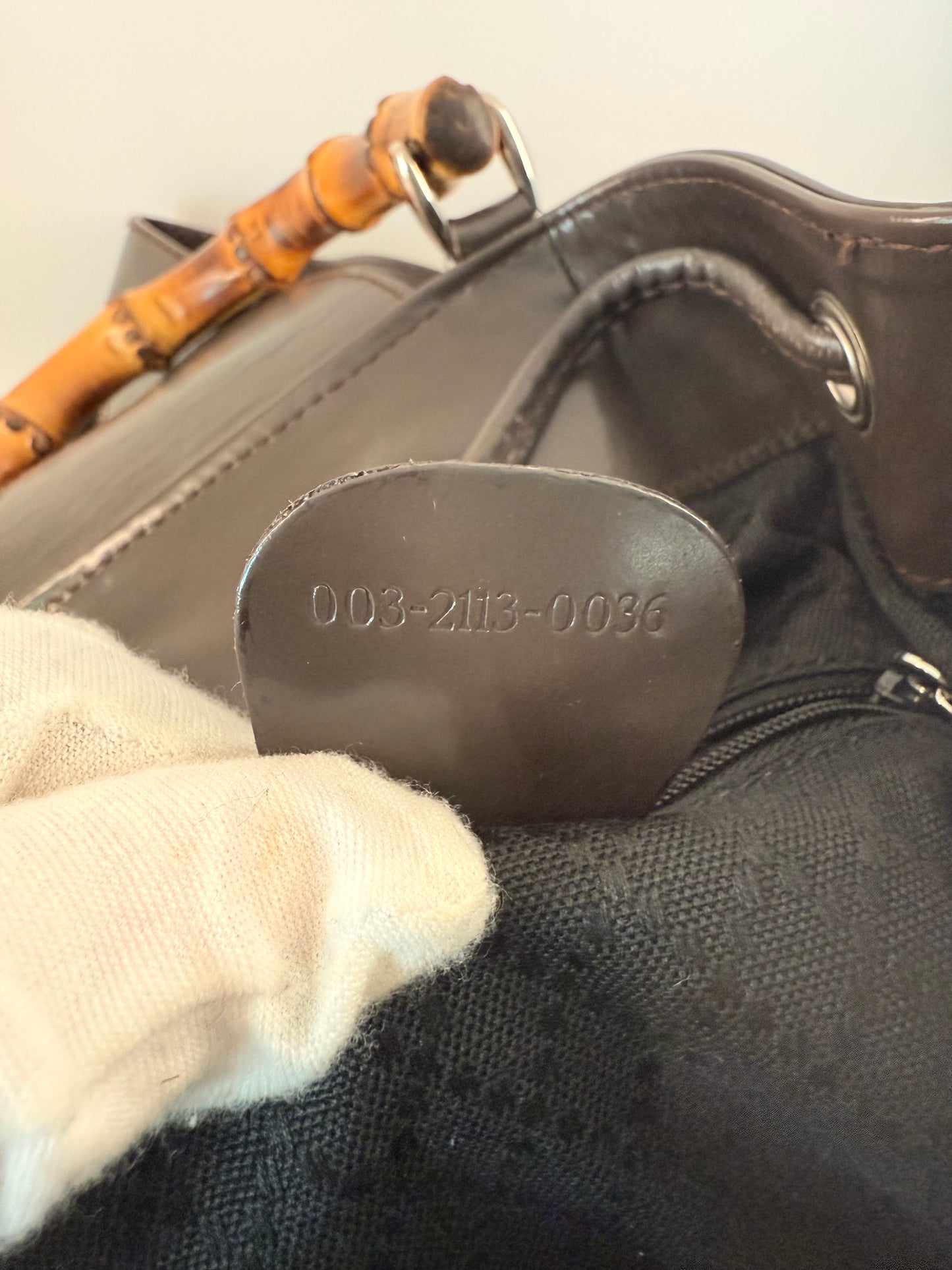 Gucci Vintage Nylon/Leather Sling Bag