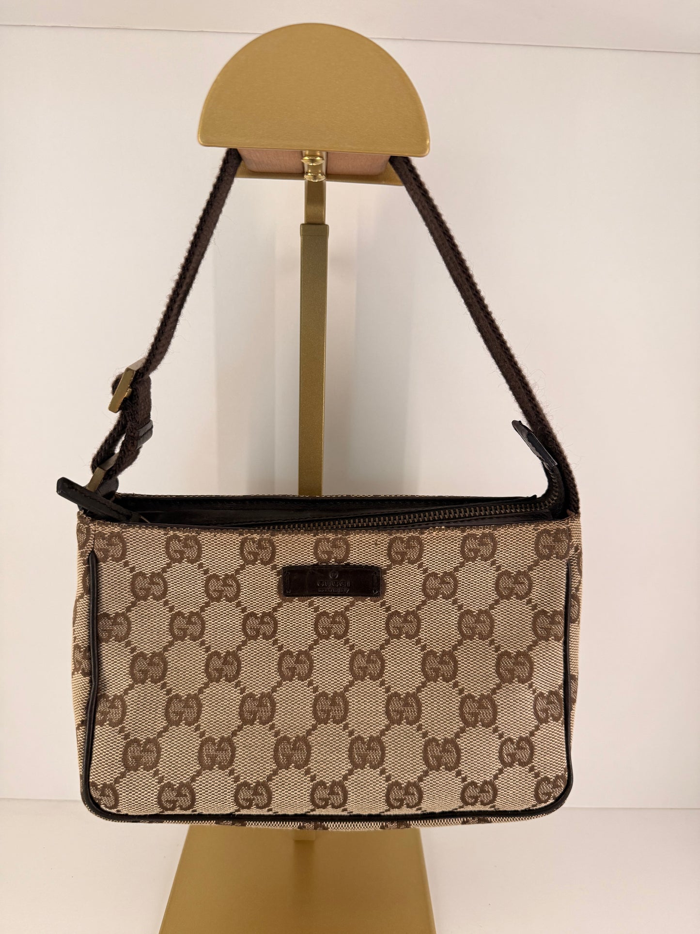 Gucci Canvas GG Handbag, Pochette