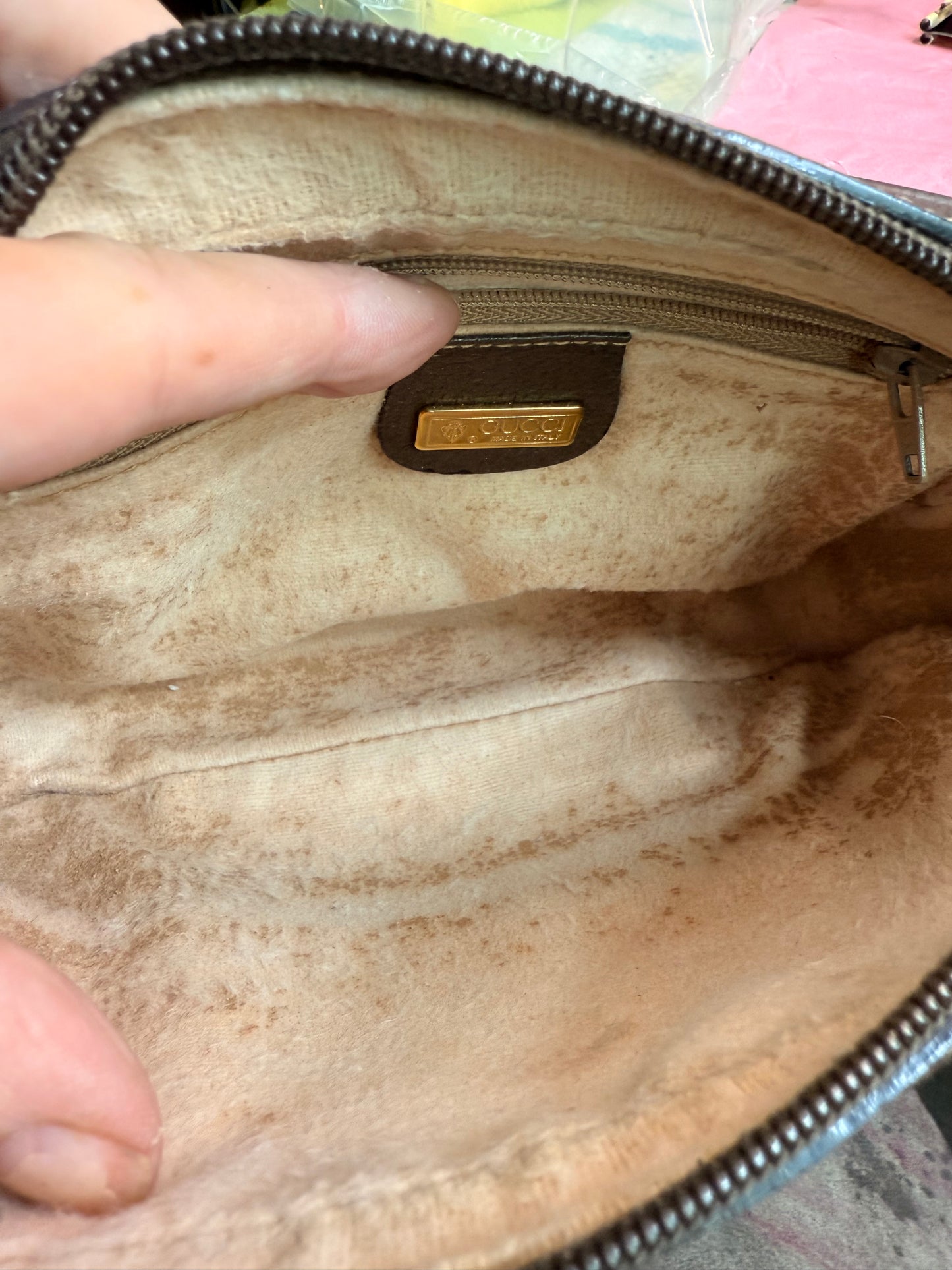 Gucci Canvas GG Handbag, Pochette