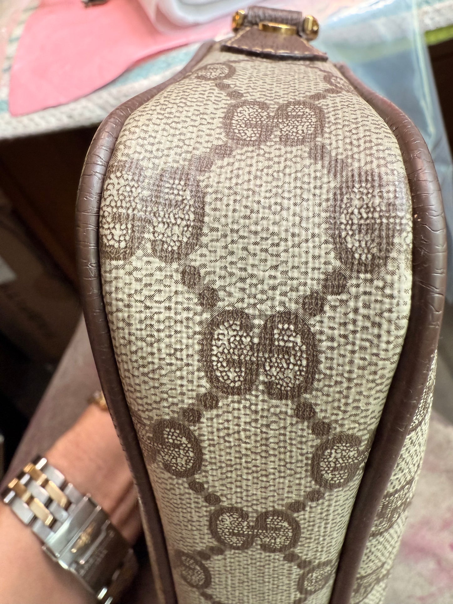 Gucci Canvas GG Handbag, Pochette