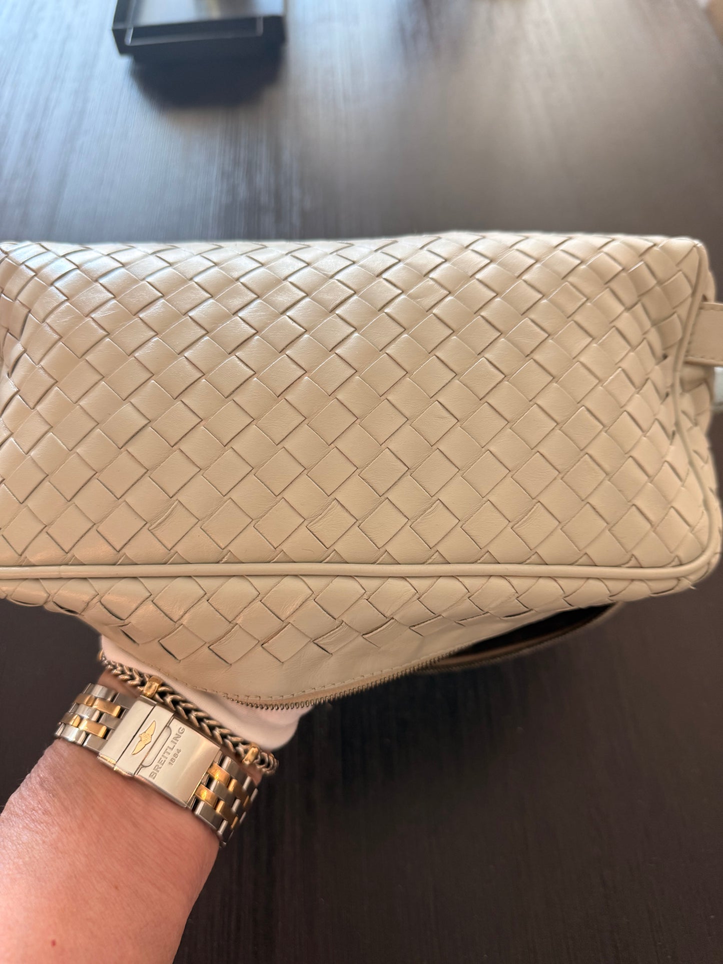 Bottega Veneta Leather DOB Kit/Makeup Bag