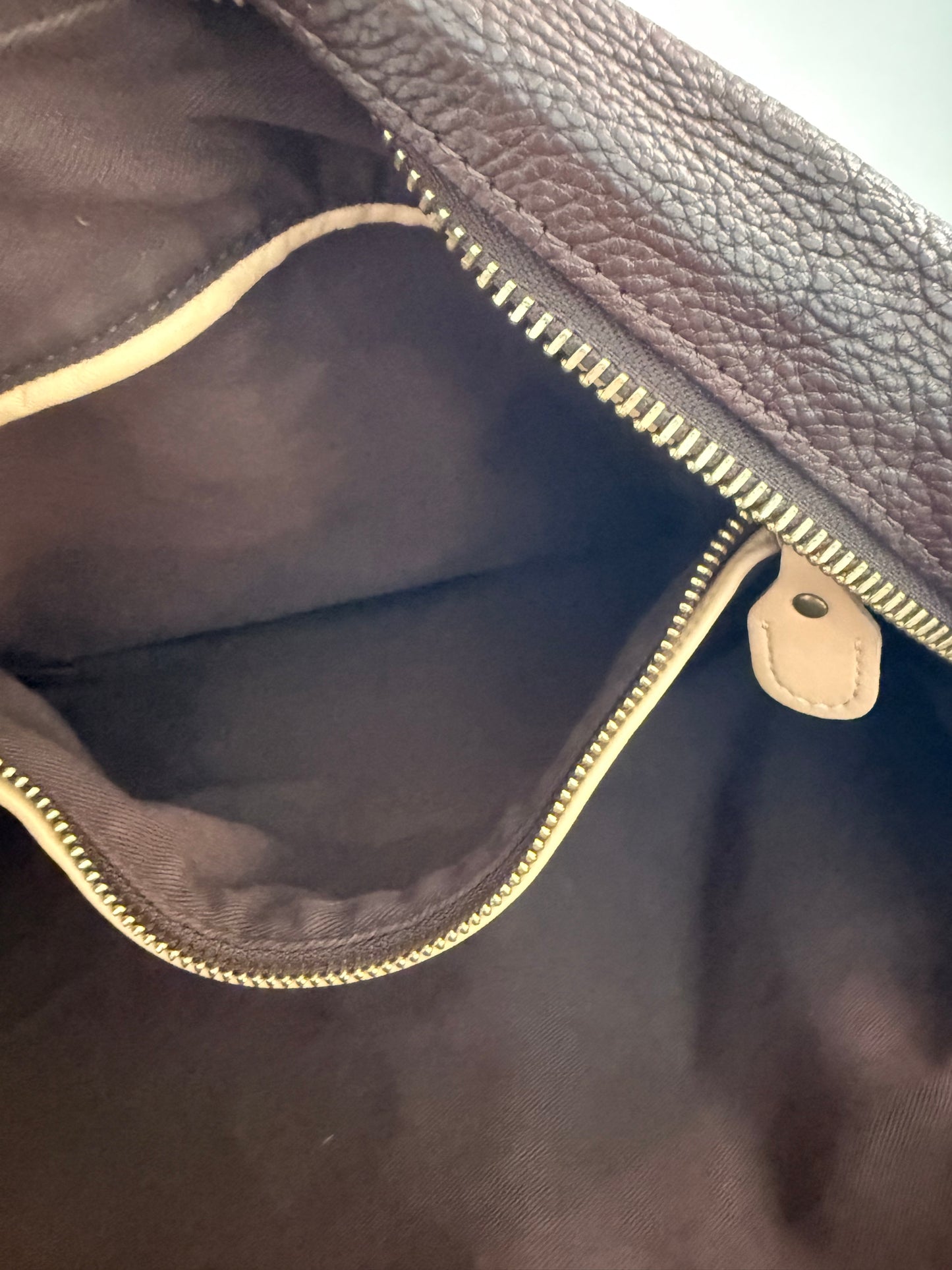 VINTAGE BOHO CHIC Chloe Paraty Brown Leather Two Way Bag w/ FANTASTIC Brass Hardware