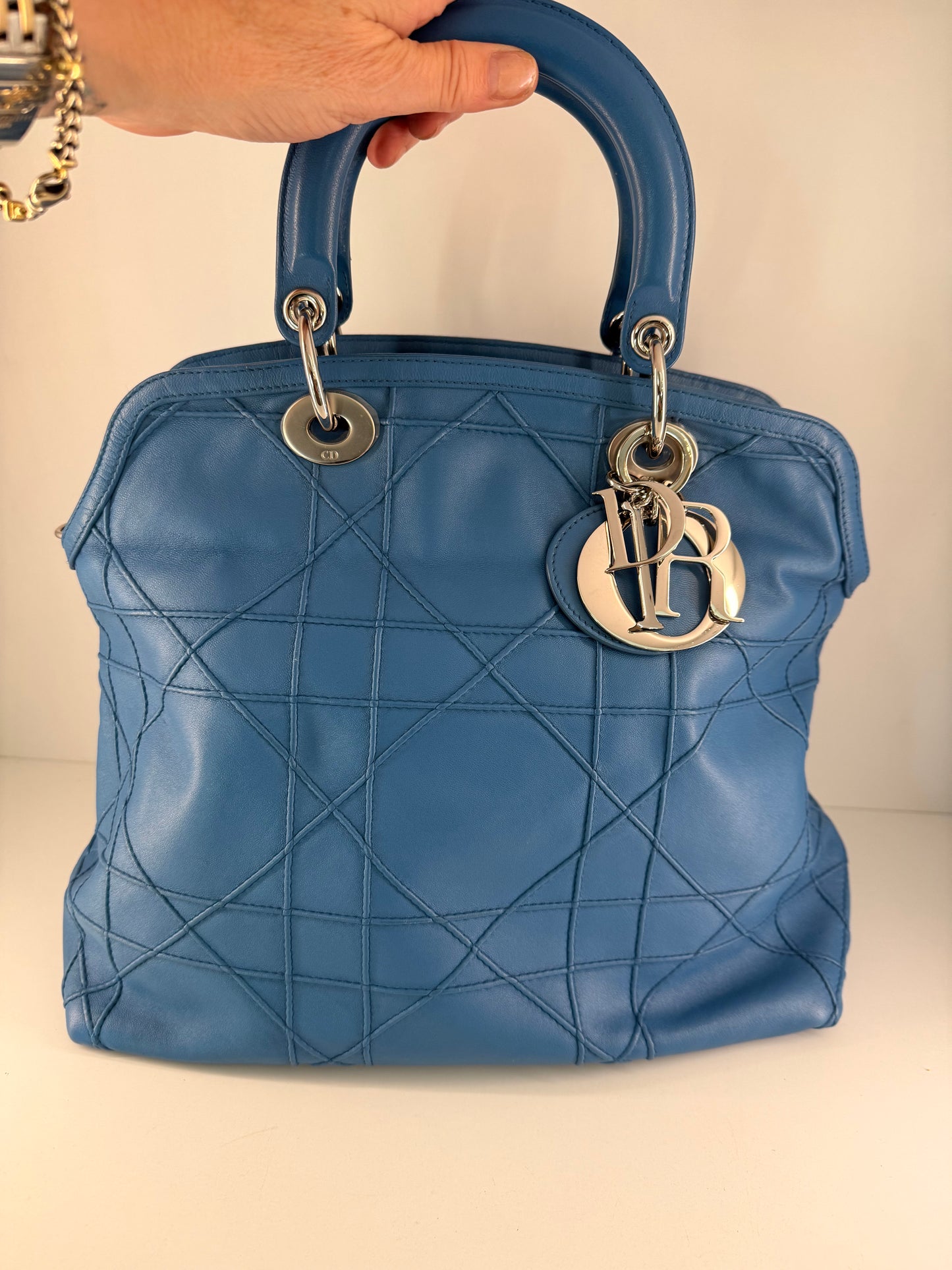Stunning Authentic Christian Dior Granville Tote Bag w/ Crossbody Strap - Like New