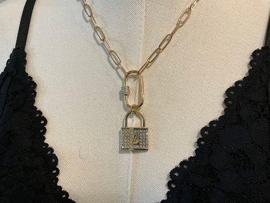Authentic LV Charm Upcycled Necklace