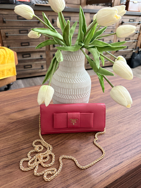 Prada Milano Pink Long Wallet