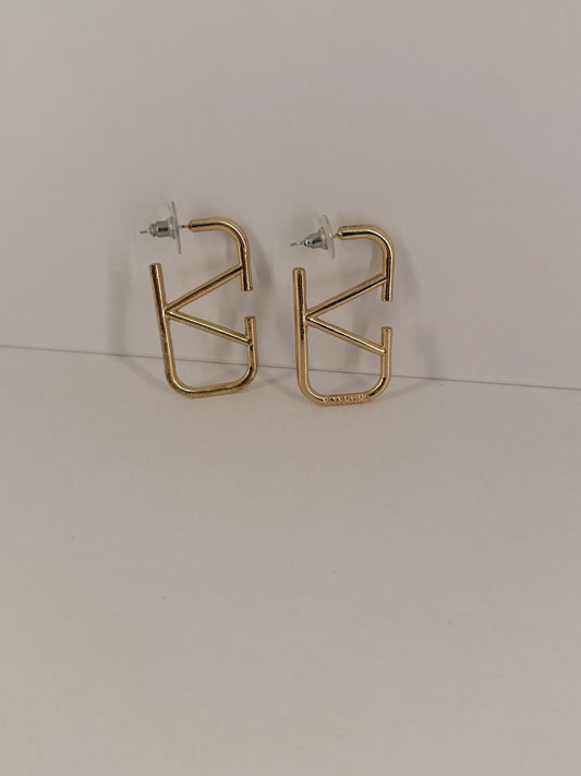 Authentic Valentino Earrings Gold Tone Pierced