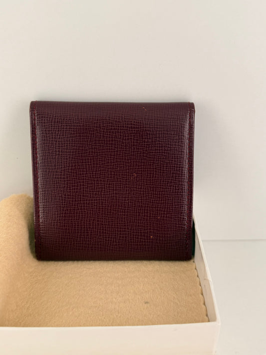 Authentic Cartier Burgundy Coin Purse