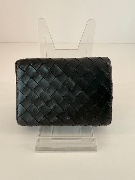 Black Bottega Veneta Men’s (Unisex) Tri-Fold Wallet