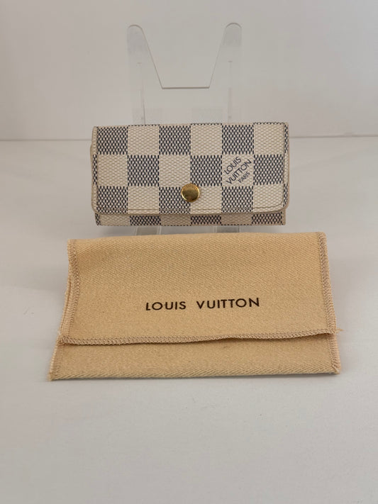 LV Damier Azur 4 Key Holder