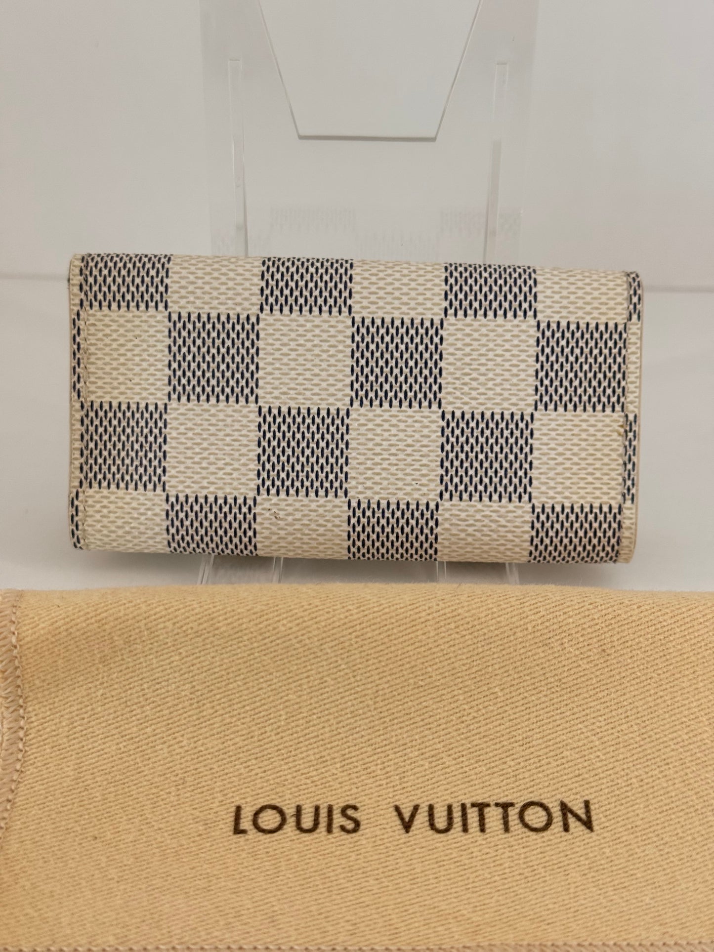 LV Damier Azur 4 Key Holder