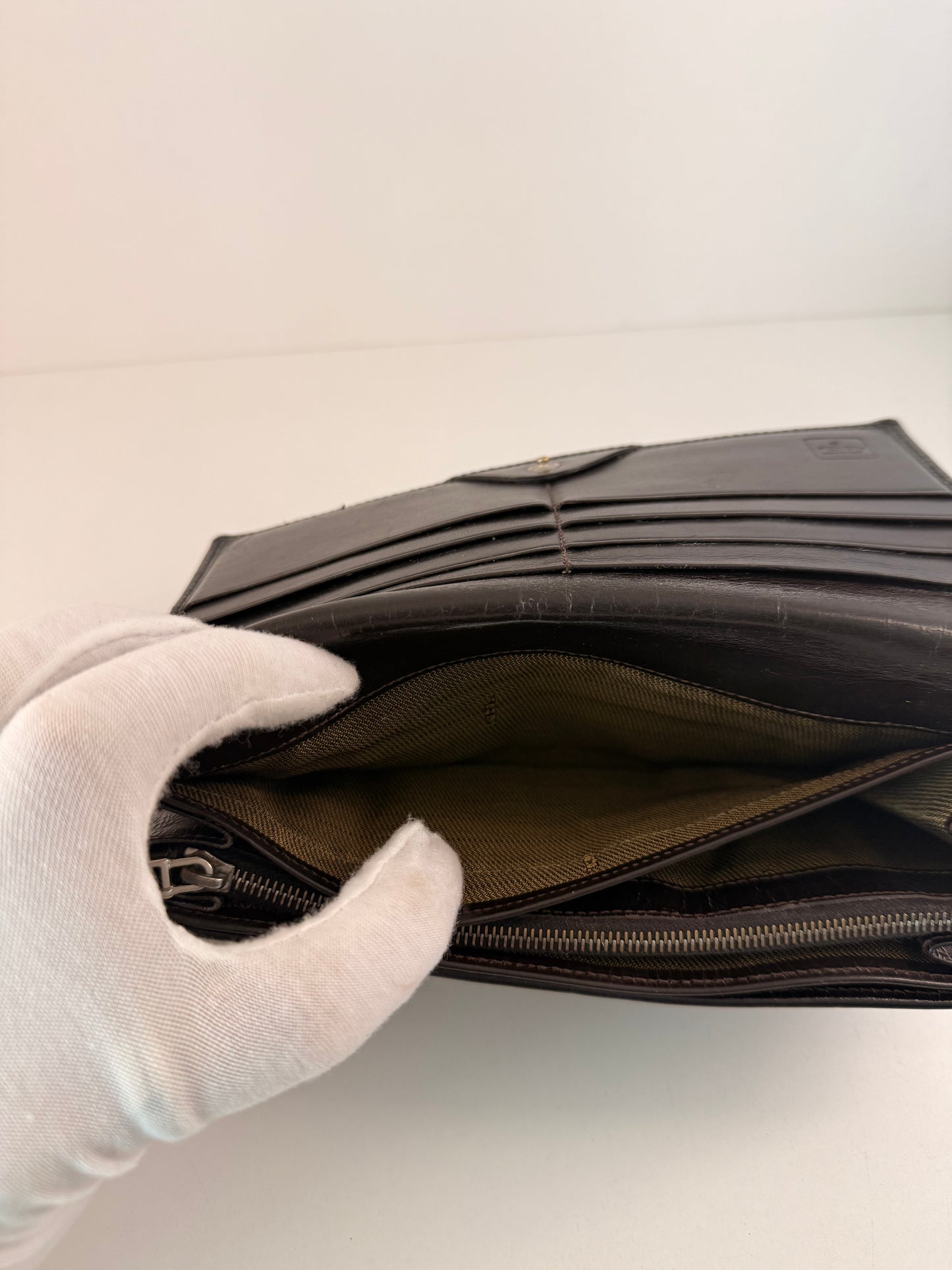 Fendi Long Zucca Bi-Fold Wallet Beautifully Refurbished