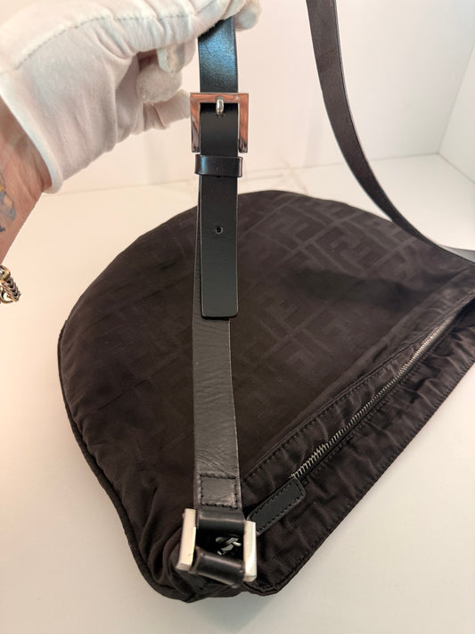 Authentic Fendi fabric/leather handbag