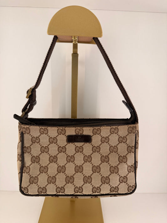 Gucci Canvas GG Handbag, Pochette