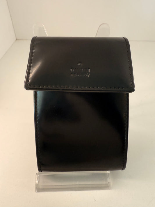Rare Gucci Black Patent Leather 6 Key Case Unisex