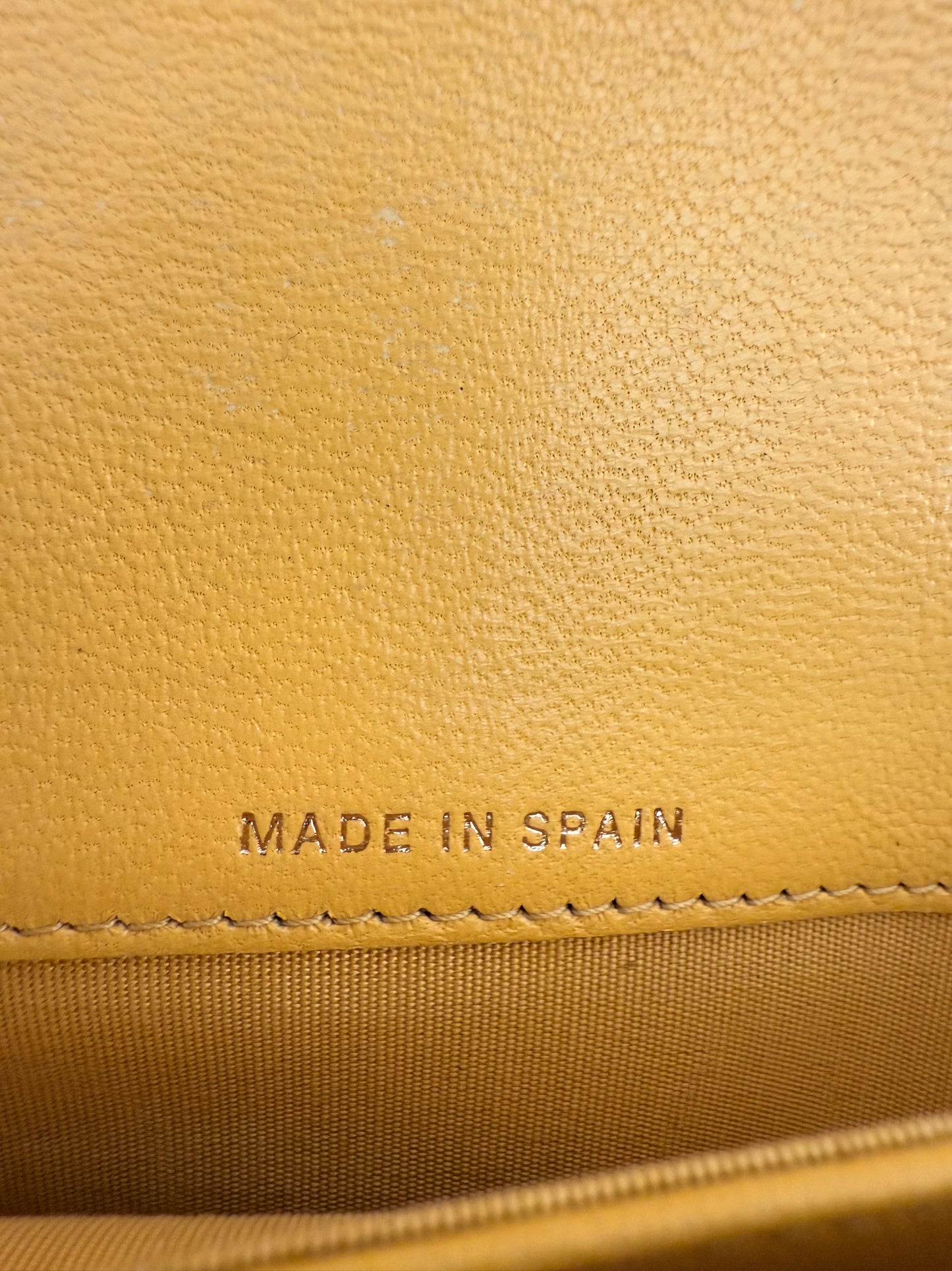 Chanel Yellow Wallet w/ Unbranded D-Rings and Crossbody Chain Strap to Wear As A WOC (Wallet on Chain)