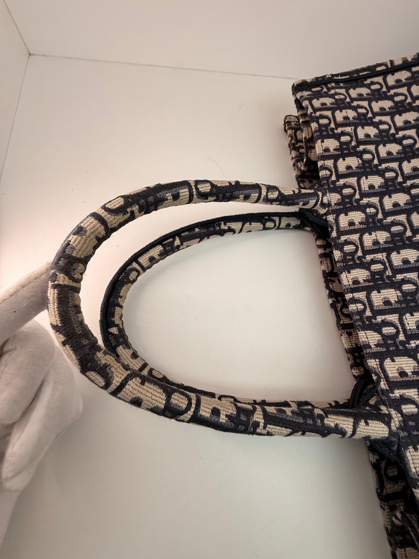 Christian Dior Large Blue Book Bag