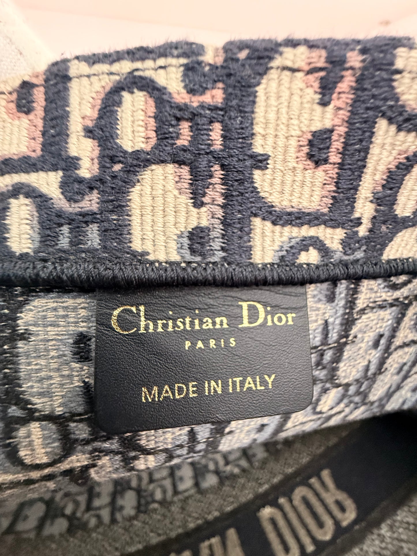 Christian Dior Large Blue Book Bag