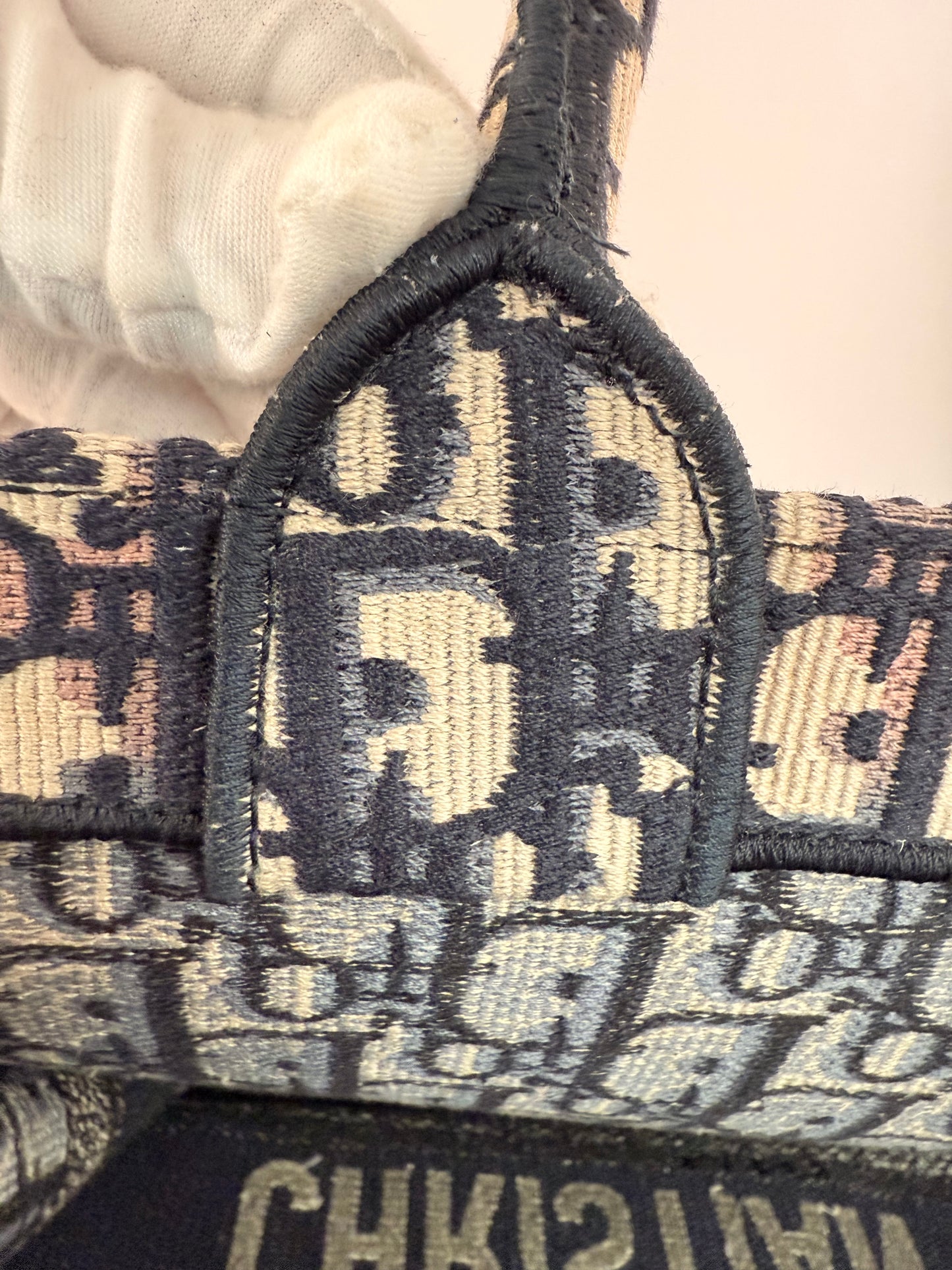 Christian Dior Large Blue Book Bag