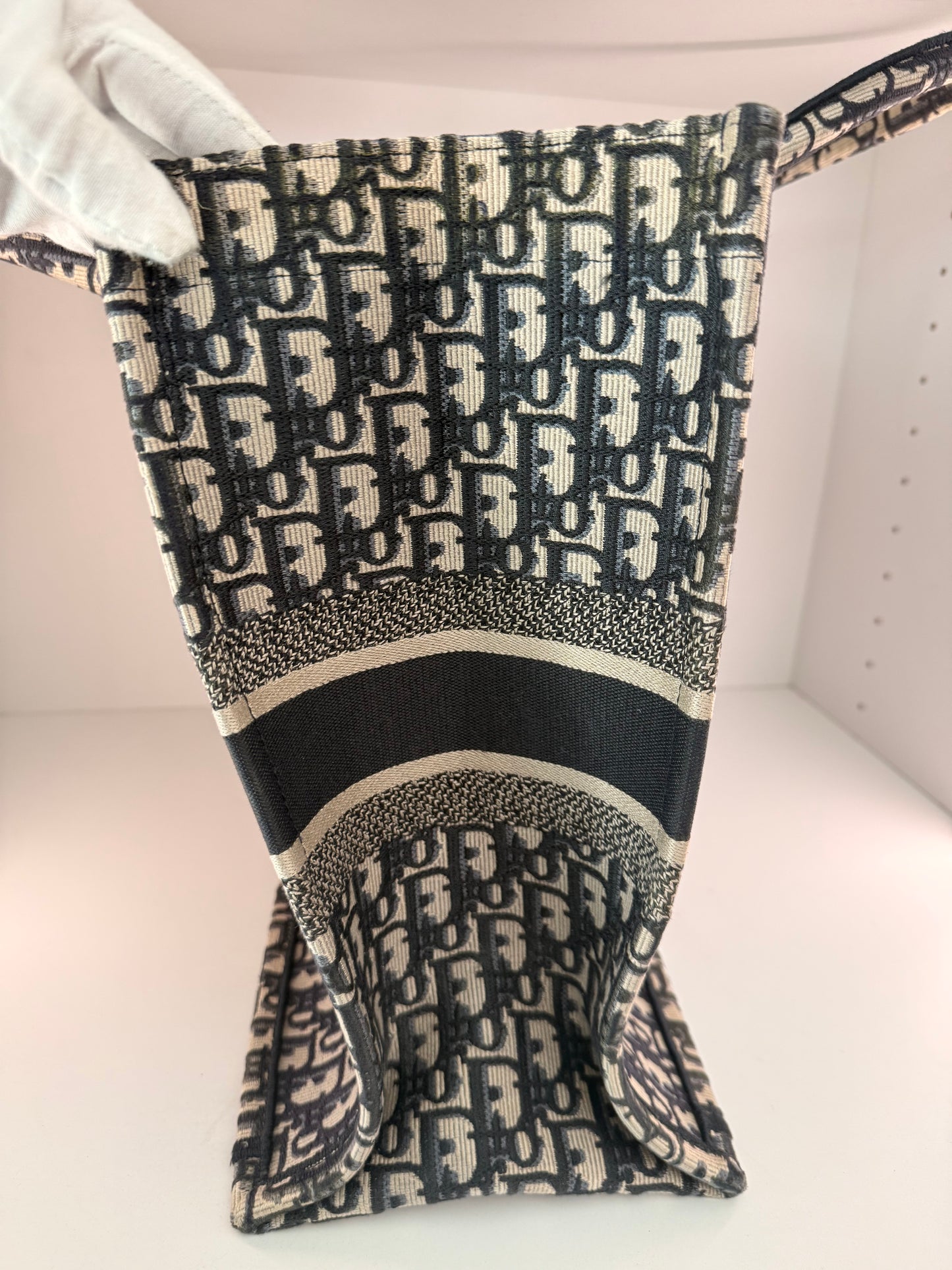 Christian Dior Large Blue Book Bag